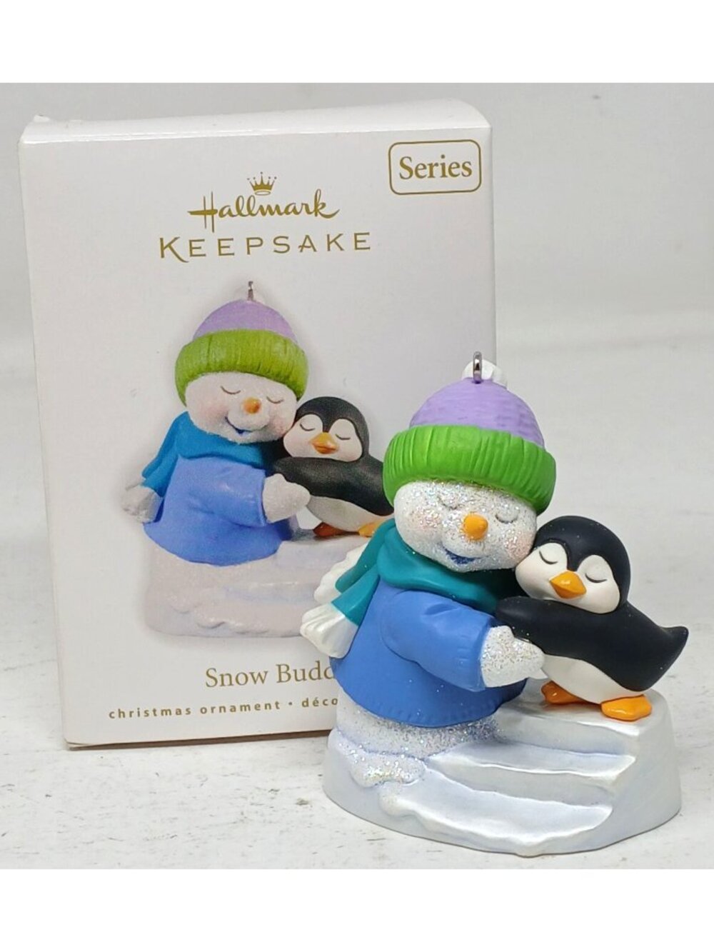 Hallmark 2010 Snow Buddies Ornament Snowman Penguin 13th QX9103 #M-23